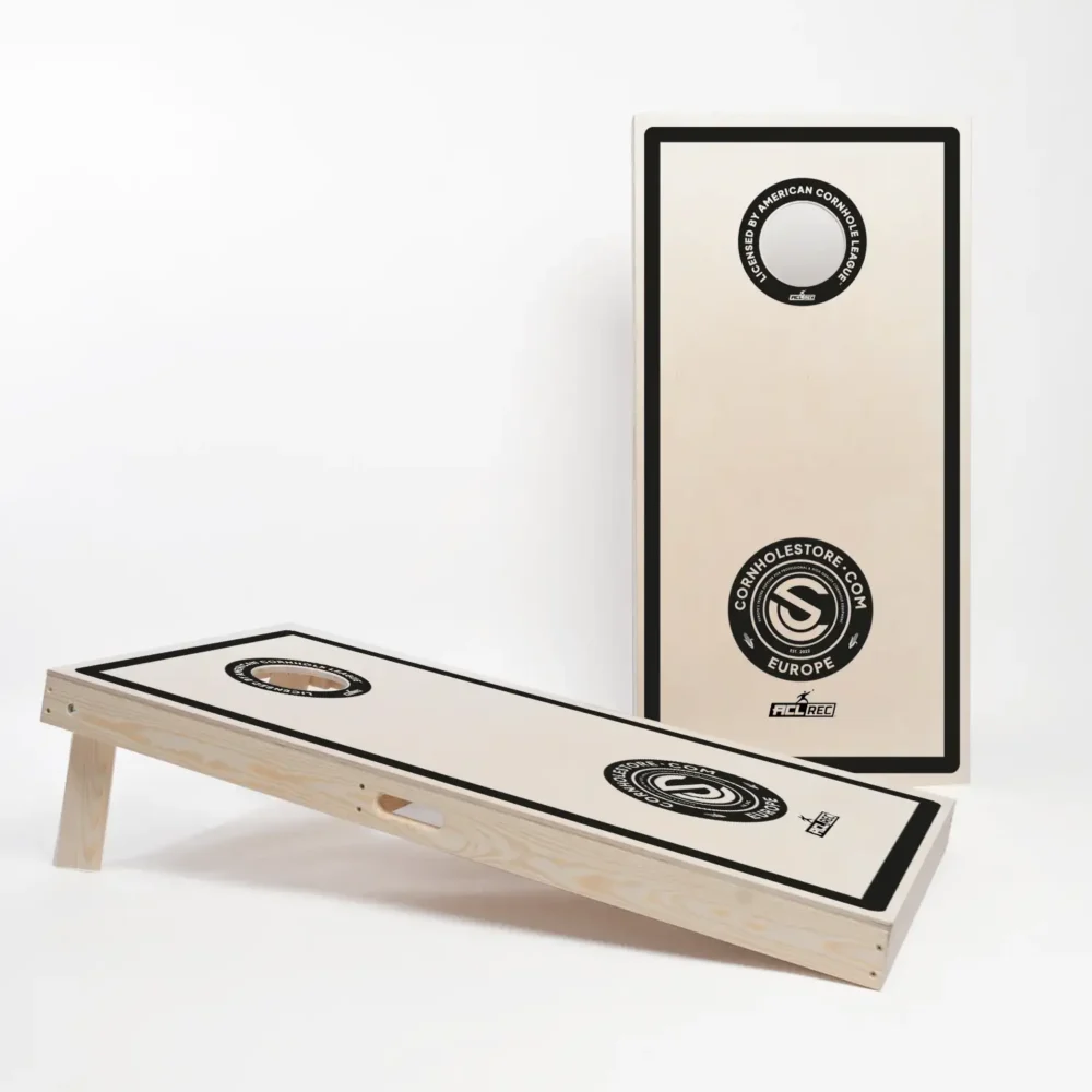 Complete Cornhole game with a full set of two cornhole boards