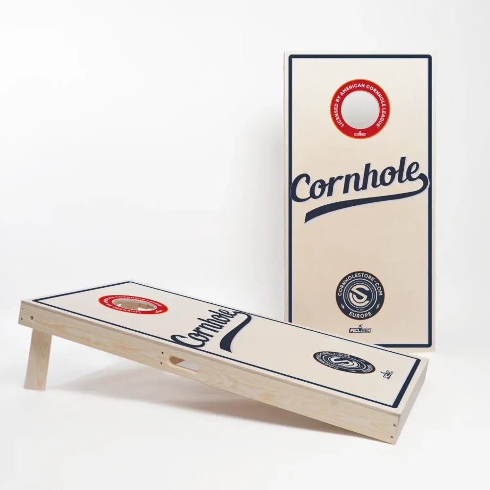 Complete Cornhole game with a full set of two cornhole boards