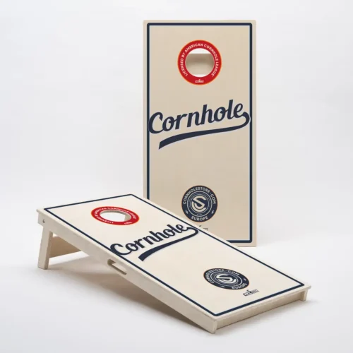 Complete Cornhole game with a full set of two cornhole boards