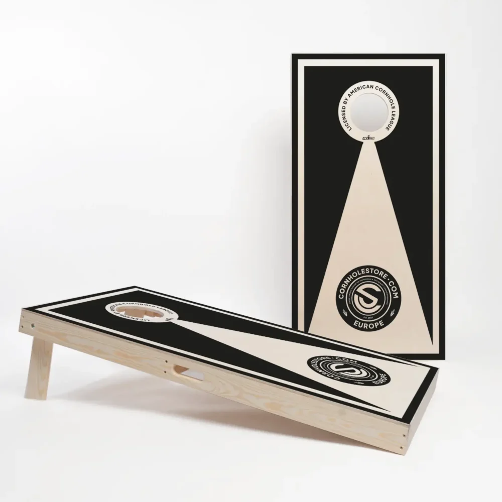 Complete Cornhole game with a full set of two cornhole boards