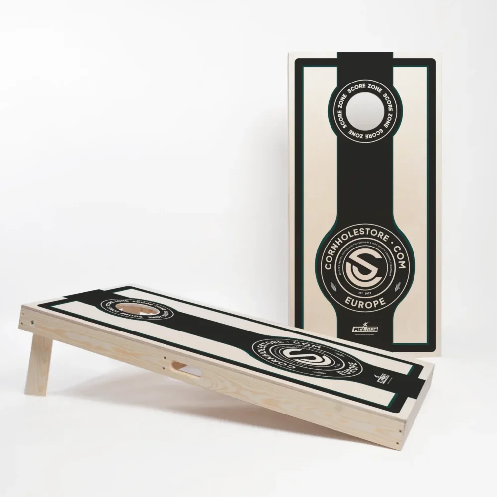Complete Cornhole game with a full set of two cornhole boards