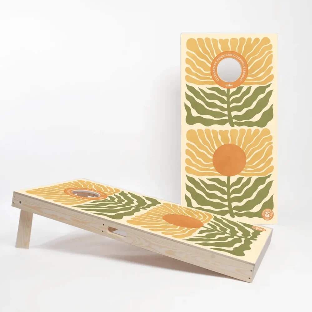Complete Cornhole game with a full set of two cornhole boards