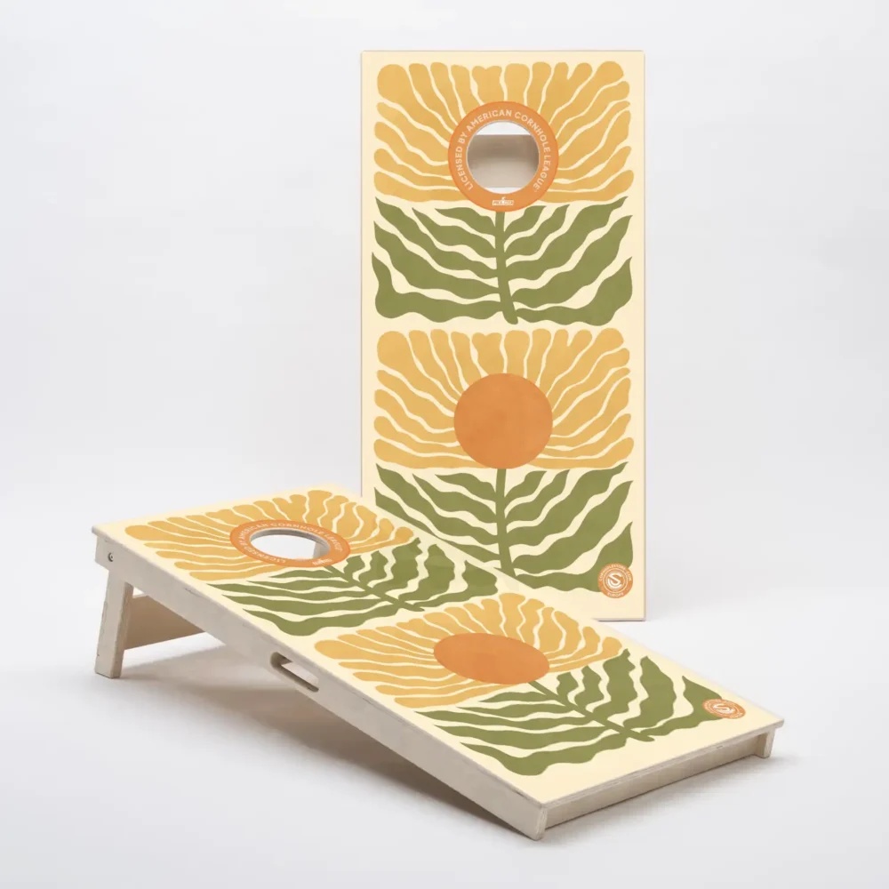 Complete Cornhole game with a full set of two cornhole boards